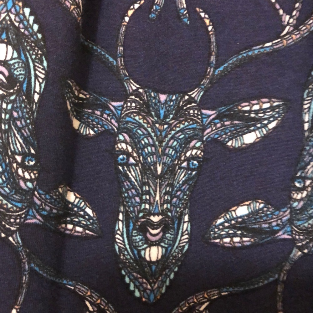 LulaRoe Madison skirt deer mosaic.